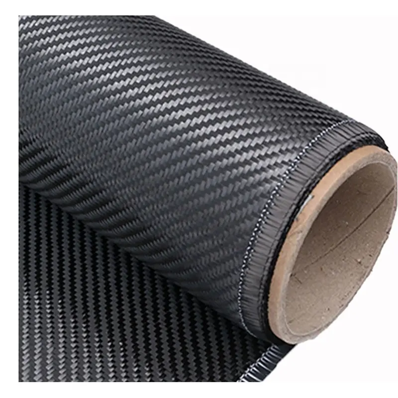 Twill ad alta resistenza e tessuto in fibra di carbonio 200gsm 12K 3K 6K semplice