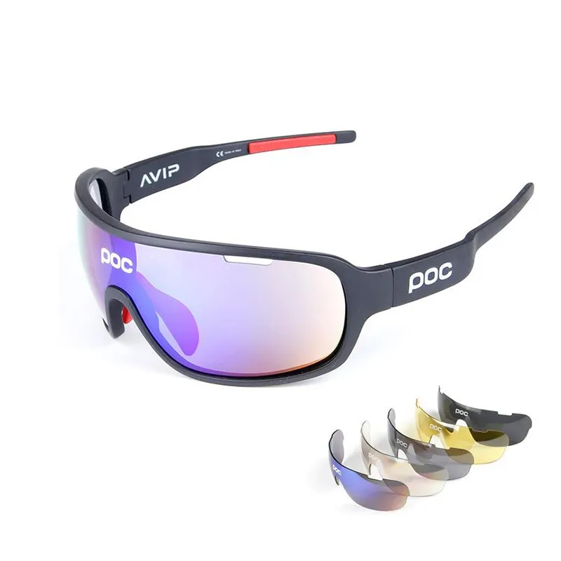 Gafas polarizadas para bicicleta, montura completa, diseño de moda, con 5 lentes intercambiables, Poc, 2021