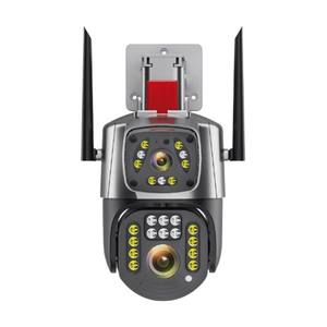Grabación de voz Smart Dual Lens 2mp Seguridad Detección de movimiento Pan-Tilt Ptz Cctv Ip Red Wifi Cámara Reflector Cámara - Product Image 1