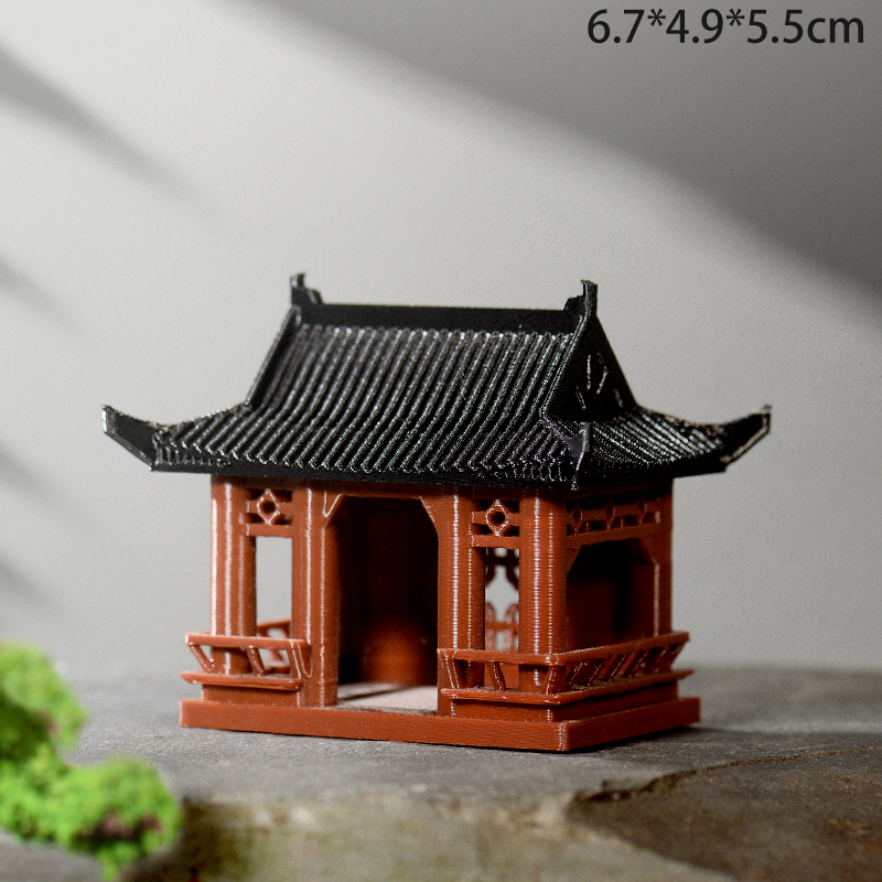 Pavillon rétro pivoine-grande taille