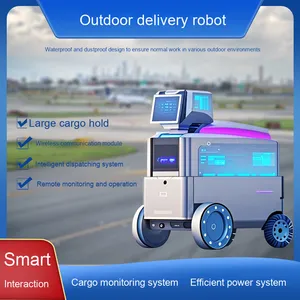 Intelligente AI Voice Gegenseitige Unterstützung Unbemannter Liefer roboter für die Sicherheit im Freien Multifunktion aler Community Service Courier - Product Image 3
