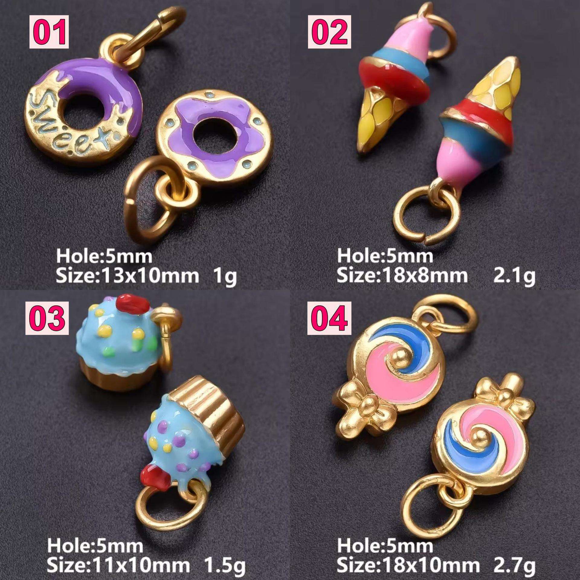 Colgante snack 01 donut morado