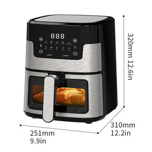 Friggitrice ad aria grande capacità personalizzata di alta qualità con temperatura regolabile e Timer per porzioni di dimensioni familiari - Product Image 3