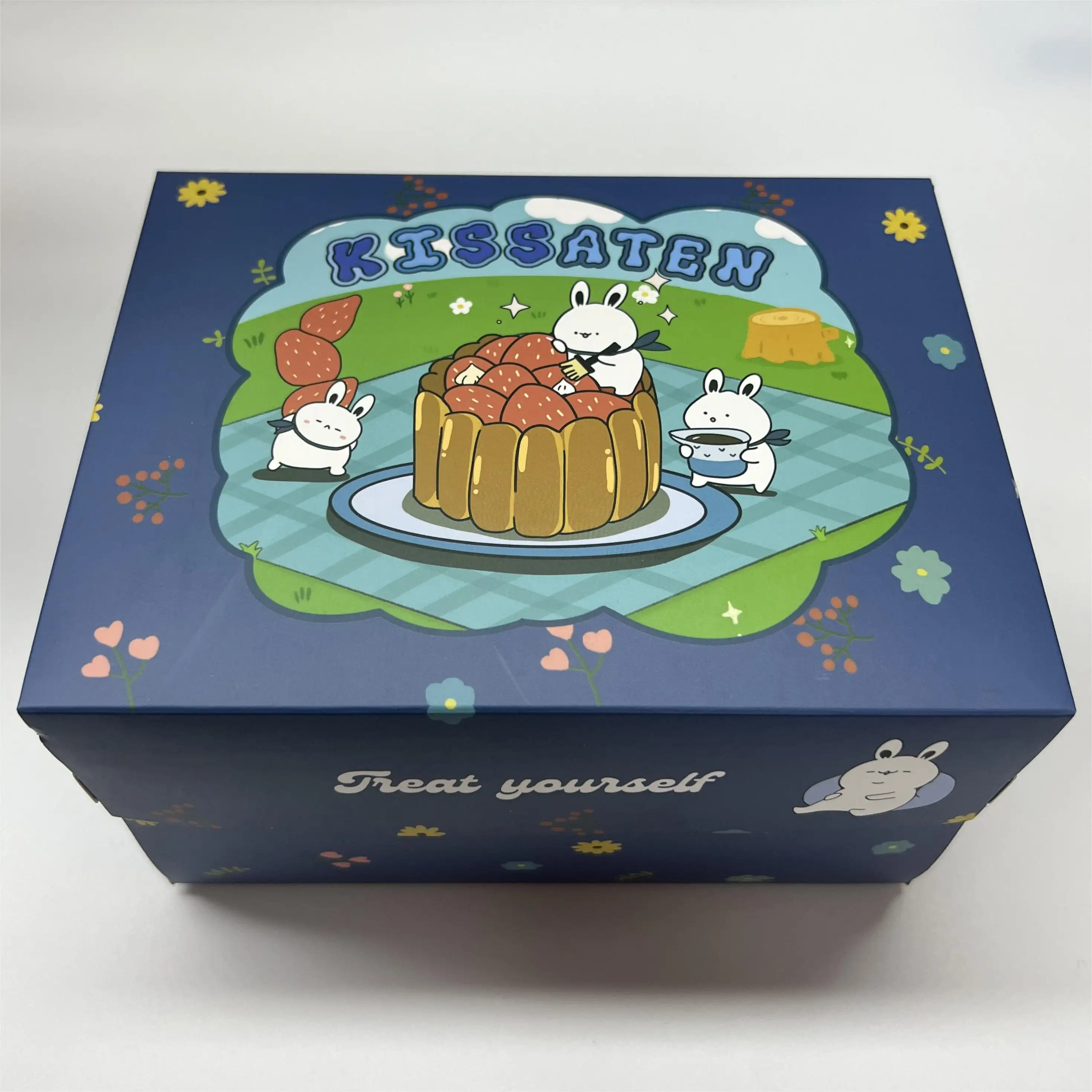 Free Design Bio-degradável Customized Print Bakery Cupcake Sobremesa Food Grade White Kraft Paper Box Packaging