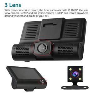 Driver Video Recorder 4.0 Inch 3K Screen 32GB Cyclic Recording 360 <strong>Reverse</strong> Car Dvr Mirror Car Black Box with G-<strong>sensor</strong> - Product Image 4