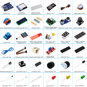 LAFVIN Super Starter Kit per scheda Arduino R3, Servo SG90, motore passo-passo, cavo jumper + scatola al dettaglio/Tutorial