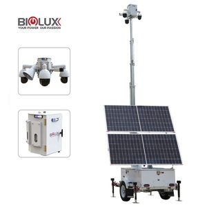 Tháp giám sát CCTV di động với hệ thống giám sát và cột Kính thiên văn 7m cho trang web an ninh - Product Image 1