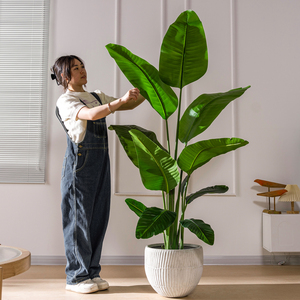 Nhân Tạo Du Lịch Của Cây Chuối Cây Trang Trí Chậu Cây Cảnh Nhà Khách Sạn Trang Trí Nội Thất Lớn Sang Trọng Giả Cây Cọ - Product Image 2