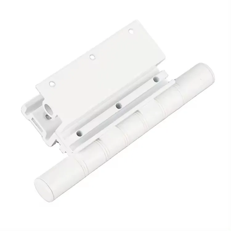 Bisagra hidráulica de puerta plegable de acero inoxidable ajustable de alta calidad con perfil de aluminio blanco OEM ISO9001