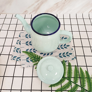 定制彩色Logo批发纯色搪瓷锅铸铁厨房家用搪瓷锅家居用品 - Product Image 3