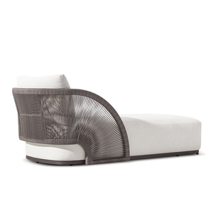 Khu nghỉ mát khách sạn Patio không thấm nước mây hồ bơi ngoài trời đồ nội thất đi văng vườn giường bãi biển sunbed wicker Chaise phòng chờ - Product Image 3