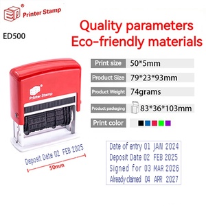 ED501 Customized Adjustable Date Stamp Word Height 5mm + Conversion 10 Text Production <strong>Valid</strong> Inspection Qualified + Digital <strong>Code</strong> - Product Image 5