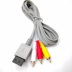 Wiiav kablosu 1.8m üç sıralı AV kablosu Wii Host için altın kaplamalı HD kablolu iletişim ile plastik Video kablosu - Product Image 2