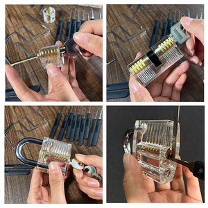 Brand <strong>New</strong> Durable Tubular Transparent Vending Machine <strong>Lock</strong> Pick with <strong>Key</strong> Unlock Way for Wholesales - Product Image 5