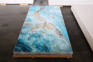 Bền Trọng lượng nhẹ thanh lịch thiết kế hiện đại không thấm nước <span class=keywords><strong>d</strong></span>ễ <span class=keywords><strong>d</strong></span>àng để cài đặt kết cấu bằng đá cẩm thạch PVC trang trí tường bảng điều khiển để sử <span class=keywords><strong>d</strong></span>ụng nhà - Product Image 6