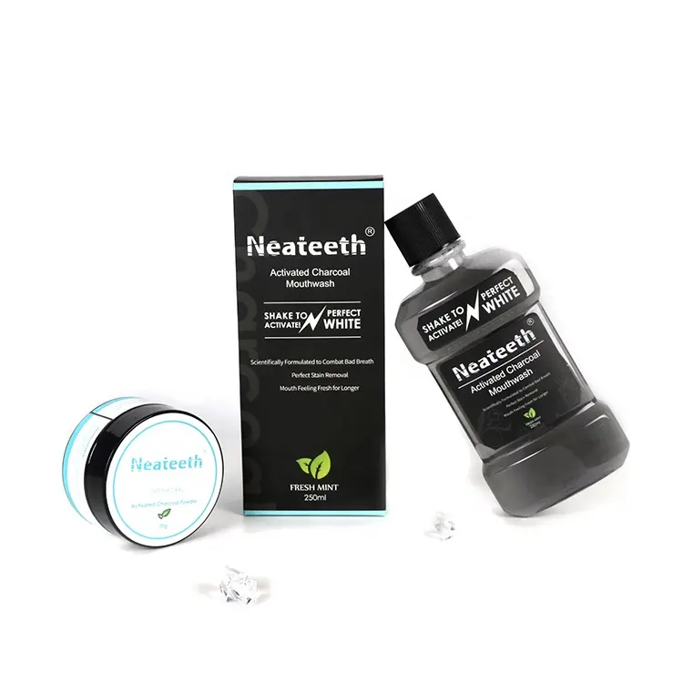 ที่มีประสิทธิภาพ Neateeth ที่ดีที่สุดน้ำยาบ้วนปาก Breath สมุนไพรโรงแรม Activated Charcoal น้ำยาบ้วนปาก