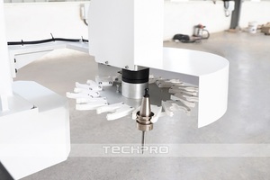 泡沫雕刻机械用重型框架结构1325 4*8工作台4轴摆头ATC数控刳刨机 - Product Image 5