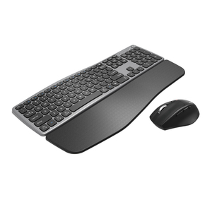 Teclado ergonómico para ordenador portátil y PC, juego de ratón inalámbrico con reposamuñecas - Product Image 4