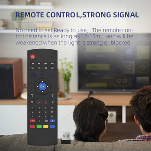 Árabe inglés ruso Air Mouse Mx3 2,4G con retroiluminación Mini teclado Control remoto inteligente inalámbrico para Android TV Box - Product Image 2