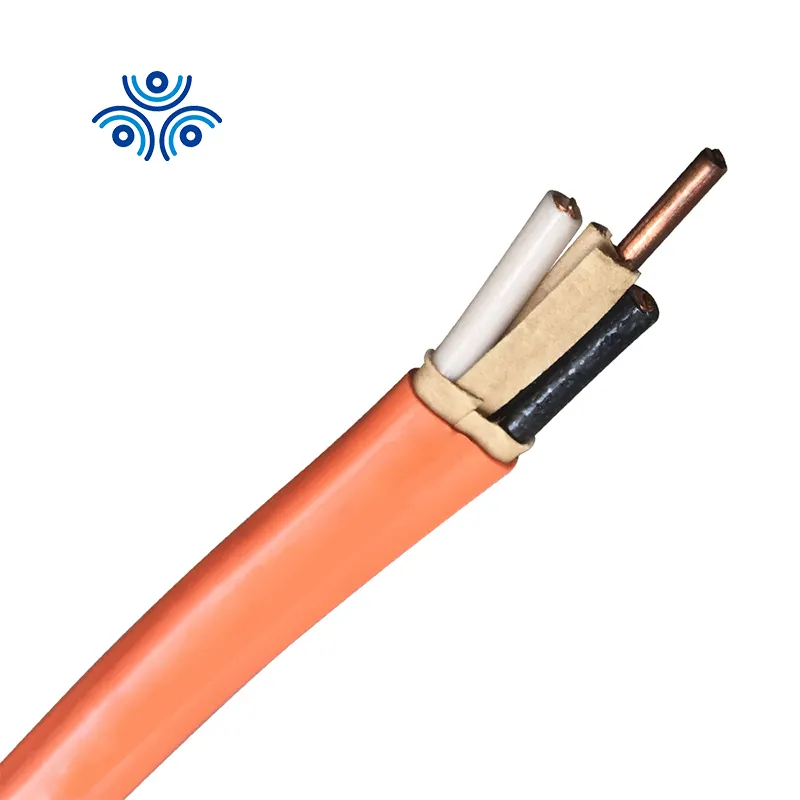 Turuncu tipi NMB 6 AWG 50 Amp yeraltı metalik olmayan kılıflı tel ev kablolama bina PVC Kraft kağıdı bandı telli tel