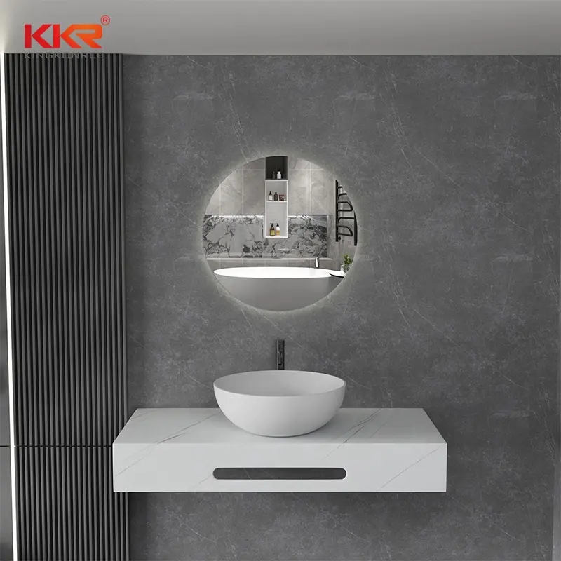 На заказ текстура дизайн акриловая твердая поверхность столешница санитарная волна кухонная раковина для ванной комнаты со скамейкой