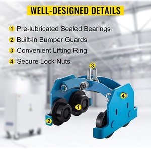 5 Ton el itme arabası kiriş arabası tek Powered arabası monoray kaldırma - Product Image 6