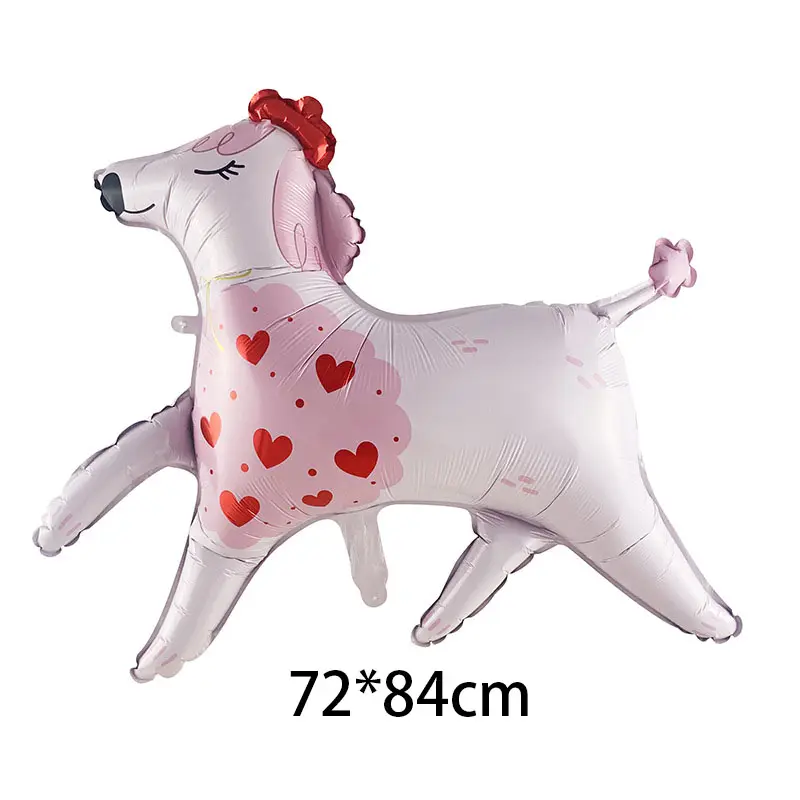Sevgililer günü balonlar hayvan köpek kaniş alüminyum Film balon düğün yıldönümü gel-to-be dekorasyon