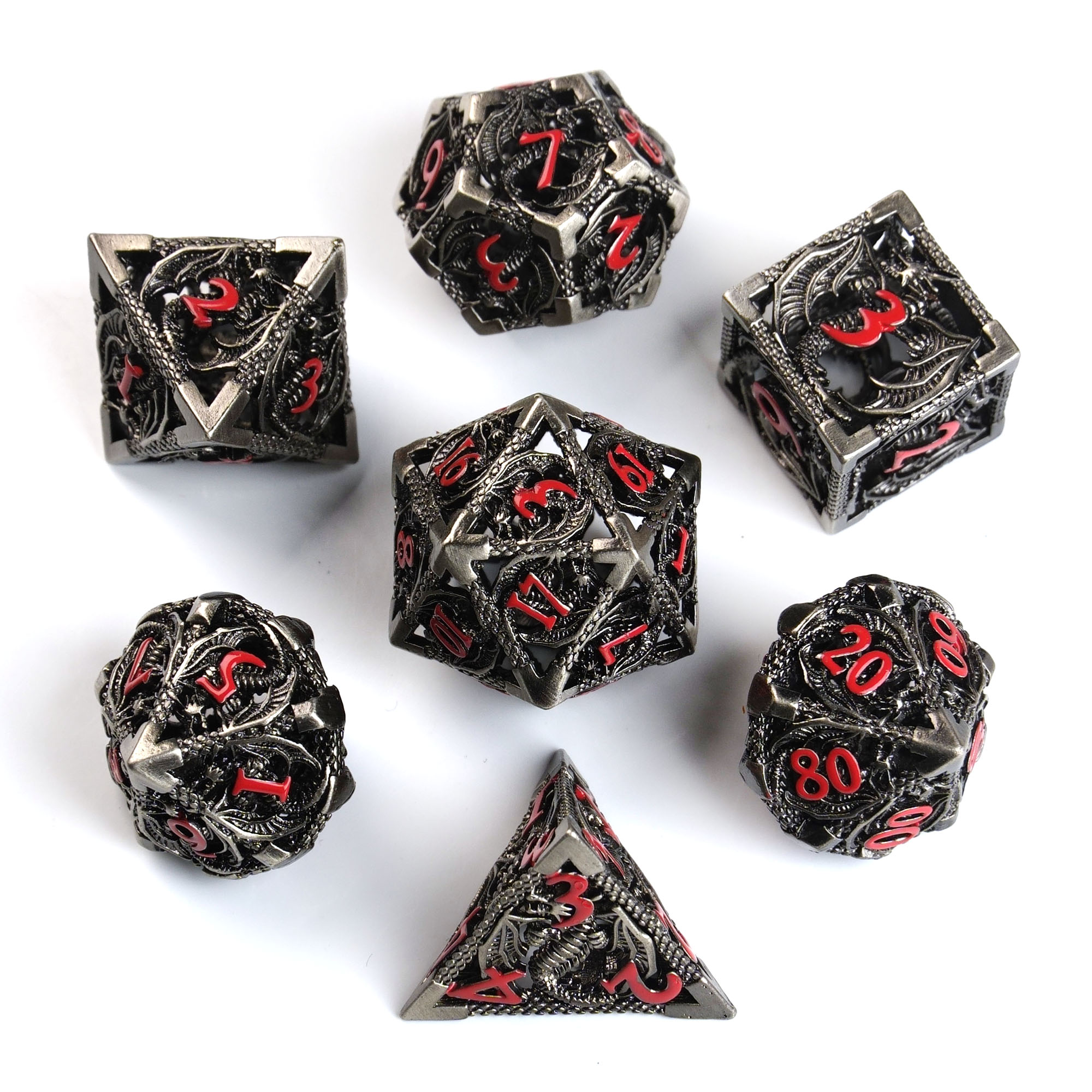 silver-gray and red