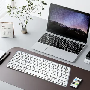 Оптовая продажа Bluetooth-клавиатура из алюминиевого сплава для Windows Ios Mac, текстовая клавиатура с пользовательским логотипом, производитель - Product Image 6