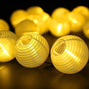 Custom <strong>LED</strong> Fairy Lantern String Lights IP65 Solar Waterproof Outdoor Decorative Stringed Lanterns - Product Image 1