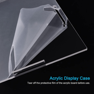 Caja de exhibición de acrílico transparente Caja de exhibición de acrílico Caja de plástico Caja de almacenamiento de cubo Escaparate de montaje transparente para coleccionables - Product Image 3