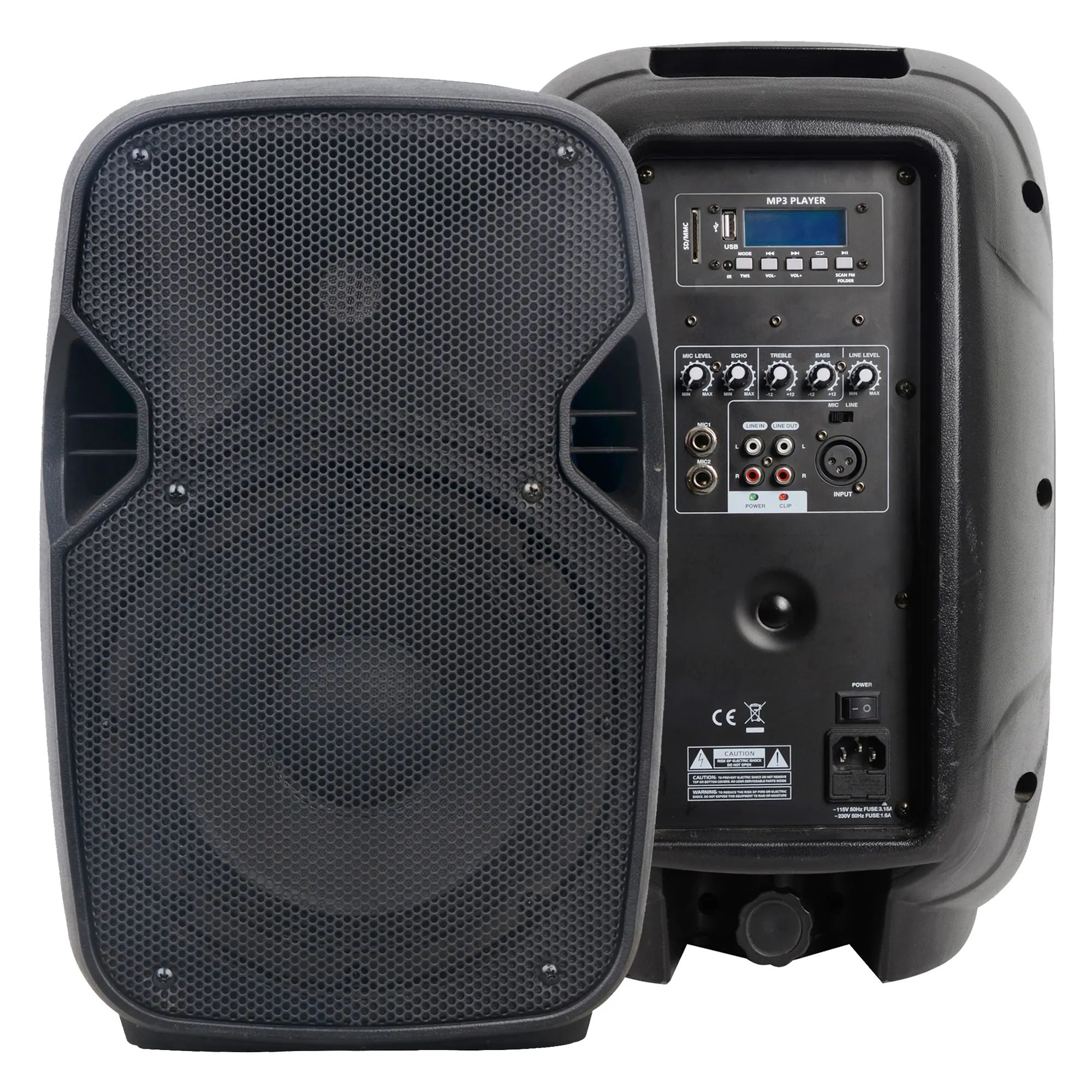 ACC CSL08AOH Monitor da Studio da 8 pollici con amplificatore per altoparlanti professionale Audio Woofer altoparlanti portatili Party Dj Home Active