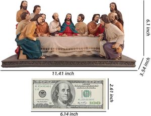 Son akşam yemeği heykeli 11.41 inç son akşam yemeği sahne dini reçine İsa ve son akşam yemeği 12 öğrenci - Product Image 4