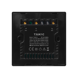Sonoff T3 akıllı anahtar 1Gang İngiltere WiFi ve RF 86 tipi akıllı duvar dokunmatik ışıklı anahtar akıllı ev otomasyon modülü uzaktan kumanda - Product Image 6