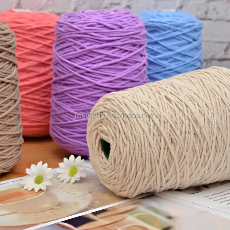 8ply 400g Eco-friendly Hand Knitting Rug Tufting Yarn Crochet Acrylic Yarn for Crocheting Tufting Gun
