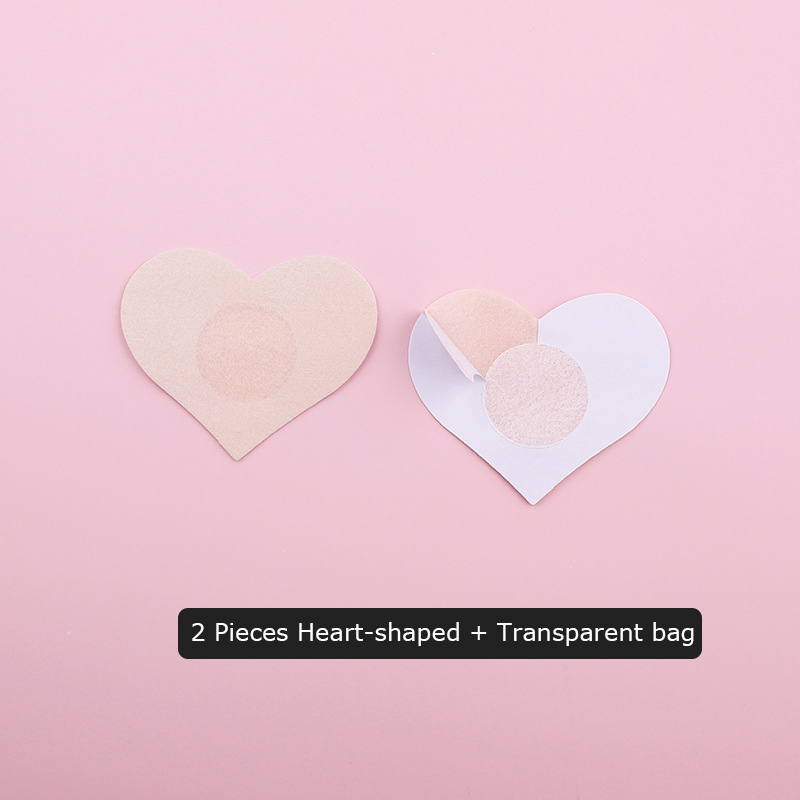 Peau - 2 pièces en forme de cœur + sachets transparents