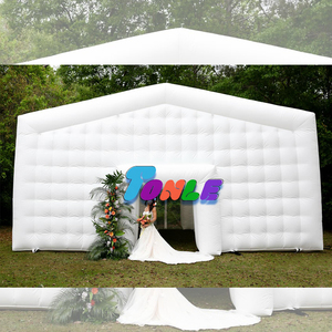 Chất lượng cao lớn màu đen trắng <span class=keywords><strong>Inflatable</strong></span> lều vuông gazebo phòng sự kiện lớn <span class=keywords><strong>Inflatable</strong></span> bên lều cho các sự kiện ngoài trời bên - Product Image 6