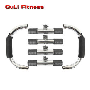 Guli Fitness Chrome <strong>Push</strong> <strong>up</strong> <strong>Bars</strong> Dip Station Stand Parallel <strong>Bars</strong> <strong>Perfect</strong> for Home and Garage Gym Exercise Equipment - Product Image 4