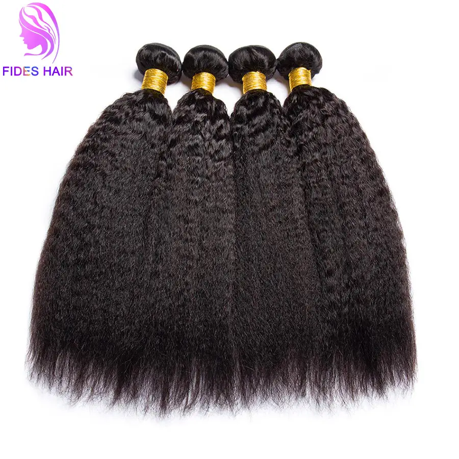 YAKI sınıf 7A Kinky düz 20 inç brezilyalı perulu ham hint ucuz satıcı insan saçı örgüsü uzatma paket siyah kadınlar için
