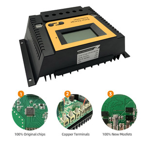 Mini controlador de carga solar pwm, batería de litio de alta potencia, 12v, 24v, 36v, 48v, 10a, 20a, 30a, 40a, 50a, 60a, 80a - Product Image 2