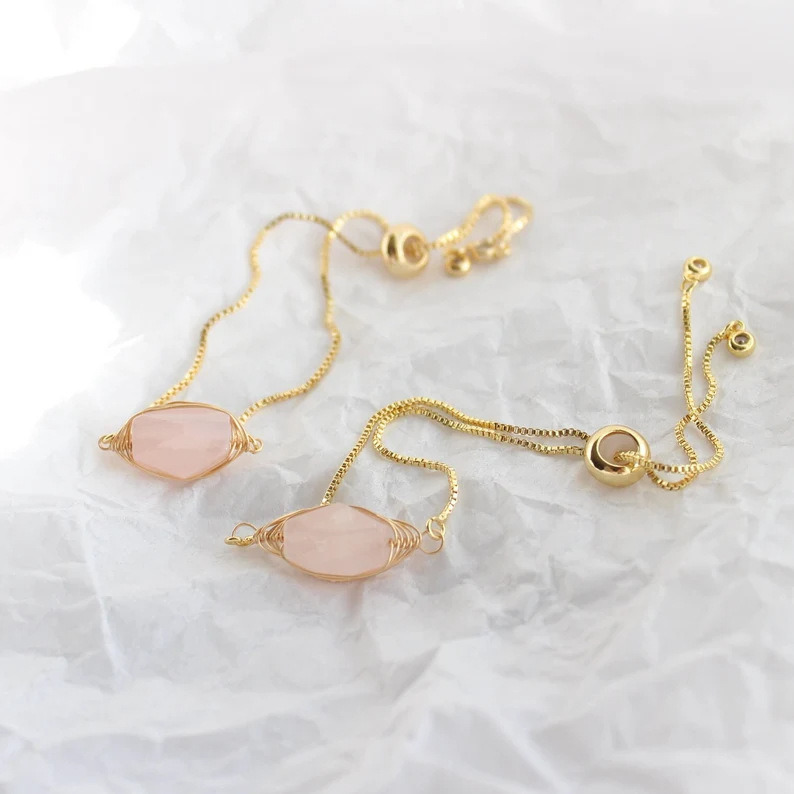 Quartz rose doré