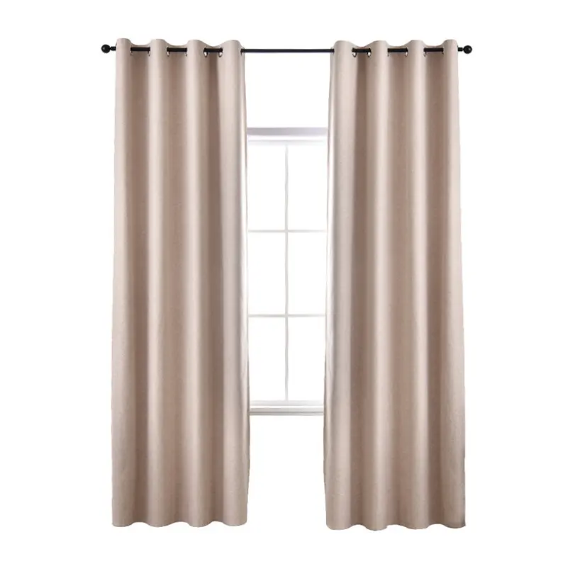 Ready Made Luxury 100% Polyester Upholstery Blind Living Room Window Curtains