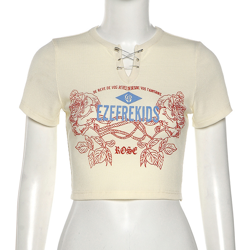 Apricot ribbed knitted crop top t shirt