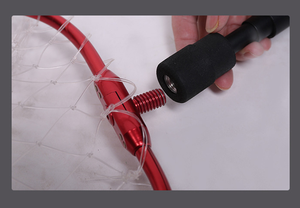 Karbon malzeme 9 bölüm balıkçılık el Net teleskopik katlanabilir tor ağı knock Down Net kafa - Product Image 6