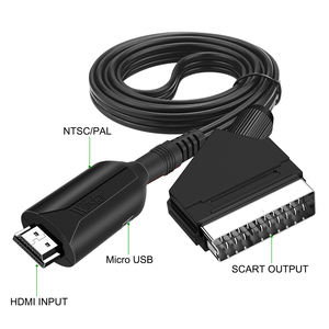 For Sky Box STB Plug and Play HDM1 to SCART Video Audio Upscale Converter for HD TV DVD 1080P/NTSC/PAL <strong>Adapter</strong> - Product Image 2