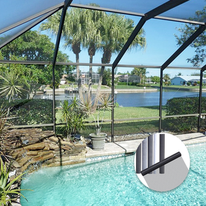 Resists <strong>Scratches</strong> Anti Mosquito Net Porch Screen Mesh Tensile Pool Patio Insect Screen Mesh Fly Tuff Screen - Product Image 4