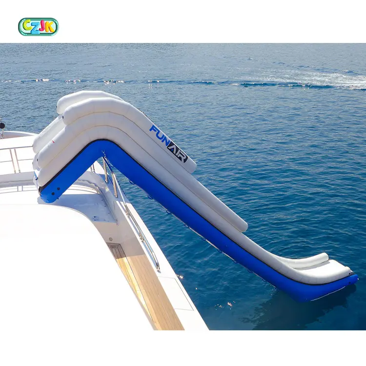 Toboggan gonflable géant commercial bon marché pour Yacht bateau avec ponton de piscine