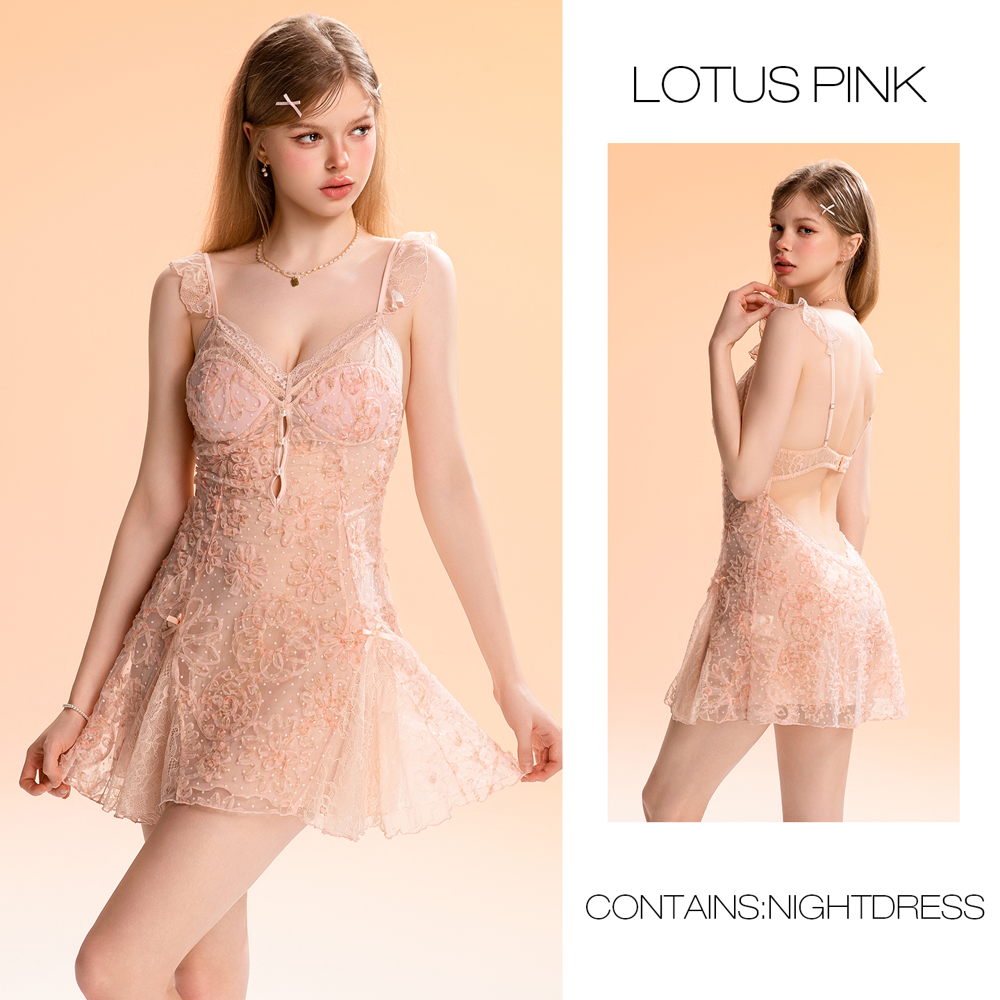 Pink-C6138 nightdress
