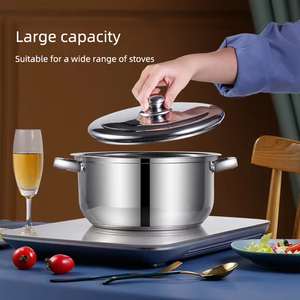 Nhà máy trực tiếp <span class=keywords><strong>Cookware</strong></span> Set nhà bếp canh nồi Set 10 Piece thép không gỉ nhà bếp Ware Cooking Pot Set - Product Image 2