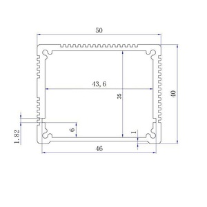 40*50-60mm DIY nhôm Điện tử Trường hợp che chắn nhôm hộp dây nhôm trường hợp PBC nhôm Hộp nhận nhôm nhà ở - Product Image 6